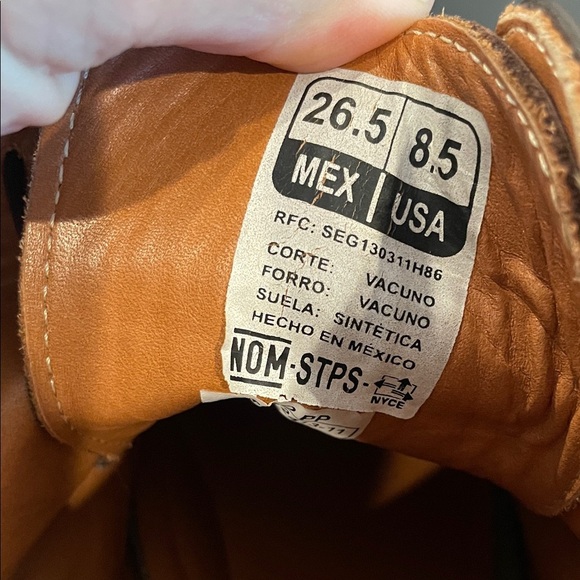 Men's Proxon Mich steel toed dark Brown Leather Boots - Picture 12 of 14